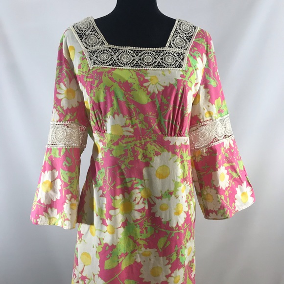 LILLY PULITZER Empire Pink Daisy dress - Picture 14 of 16